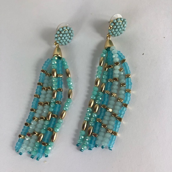 Jewelry - Beaded Tassel Drop Earrings.